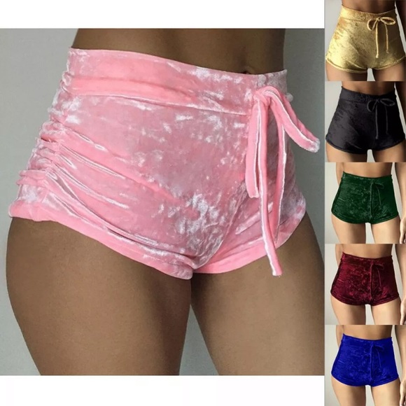 Pants - Mini High Waist Running Yoga Gym Shorts